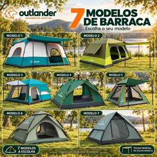 Barraca de Acampamento Familiar Automática Varios Modelos Impermeável Proteção UV