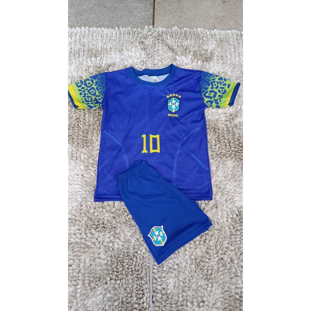 Conjunto Infantil do Brasil  com Escudo Bordado – Do 02 ao 14