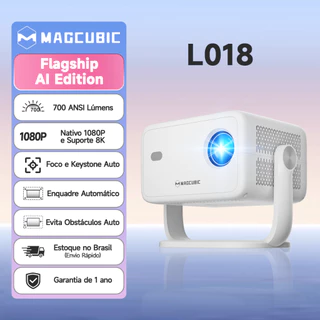 MAGCUBIC L018 Projetor 700 ANSI 1080P Native Smart Android 14 Suporte 4K 8K WiFi 6 BT5.4 Cinema em Casa em Oferta na Shopee