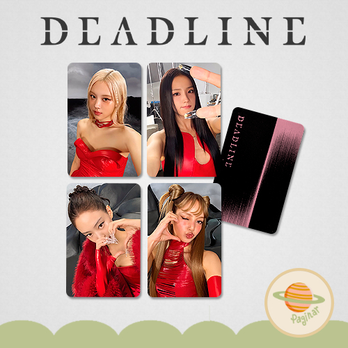Blackpink Deadline photocard fanmade - Rosé, Lisa, Jennie, Jisoo