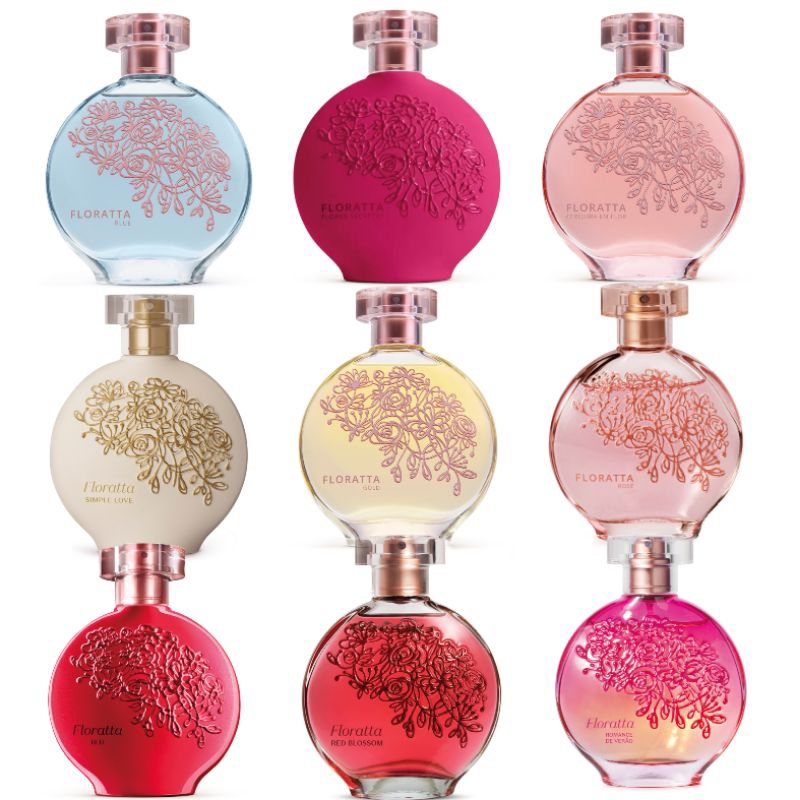 Linha Floratta 75mL Original O Boticário — Escolha o seu: Red, Blue, Romance de Verão e muito mais em Oferta na Shopee