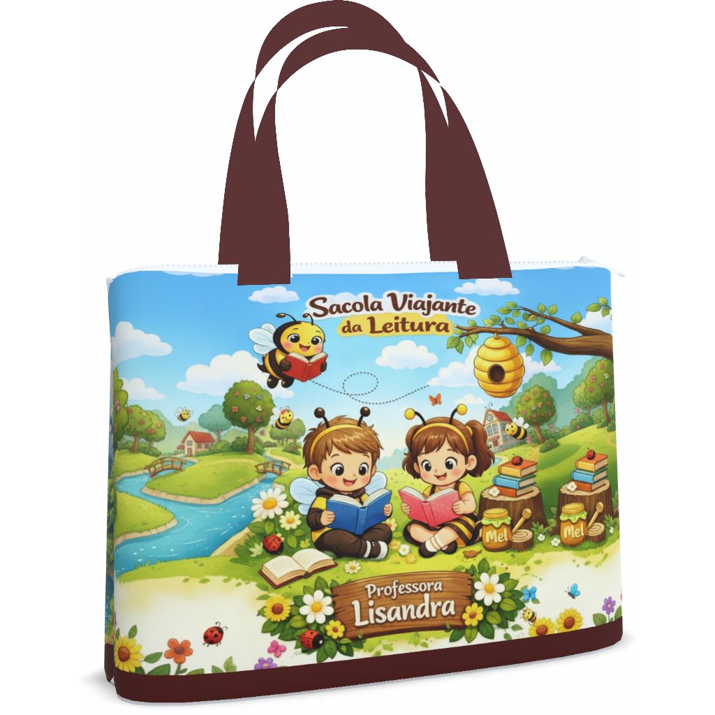 Bolsa Sacola Pasta Ecobag 35x45_Leitura_Viajante md3_13 | Shopee