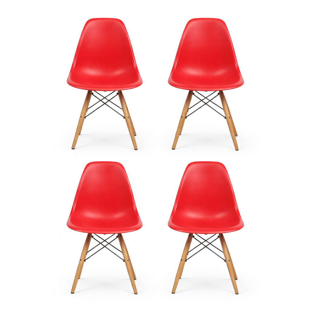 4 Cadeiras Eames Preta P/ Areá Gourmet - Garanta Já Perfeitas Cadeiras ...