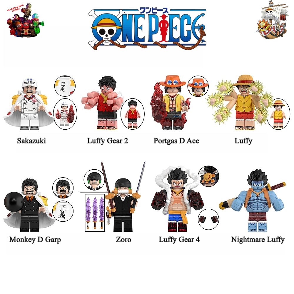 【アキレス】mini onepiece One piece miniaturas Luffy Gear 2 Sakazuk Ace Zoro Nightmare Luffy