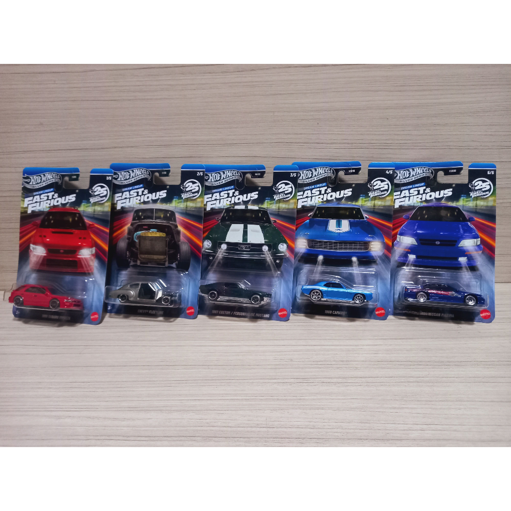 hot wheels fast & furious 25 anos básico #1 set completo mattel
