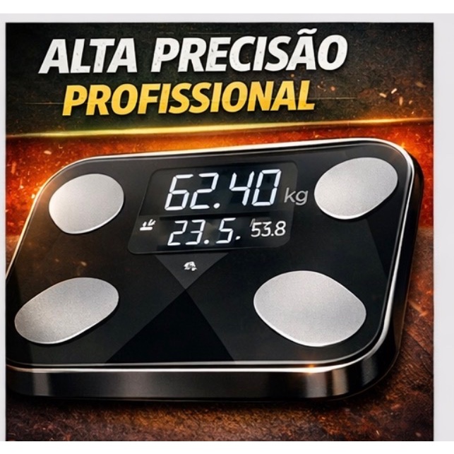Balança Corporal Bioimpedância Que Mede Imc App Inteligente Controle de Peso e Saúde — R$ 45,83 em Shopee