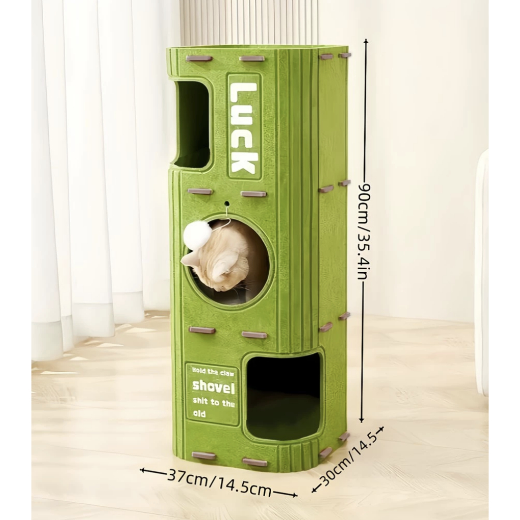 Torre Playground Arranhador Para Gatos Em Feltro Castelo Toca ...
