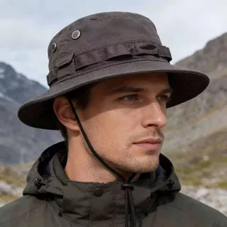 Bucket Hat Militar Caça Chapéu Camping Pesca Masculino Feminino Unissex Proteção Sol Praia Verão