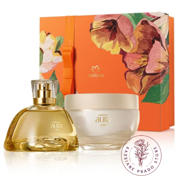 Kit Presente Natura Aura Alba Completo (2 produtos) | Shopee Brasil
