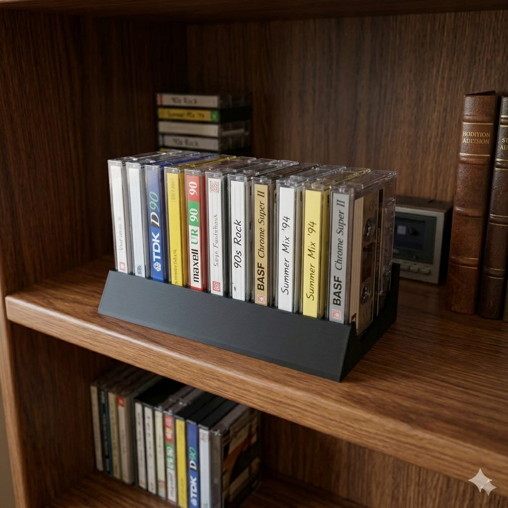 Organizador de Fita K7 Estilo Rack – Suporte para 10 Unidades ...