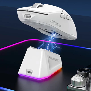 Mouse Gamer Sem Fio Fire Phoenix 24000dpi Paw3311 Bk-r3x Cores