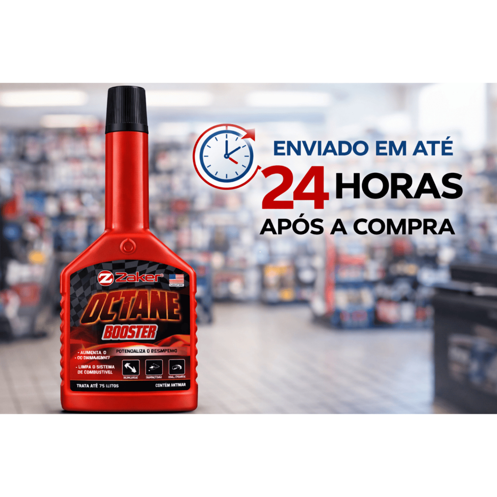 Aditivo Para Gasolina Zaker Power Octane Booster | Shopee Brasil
