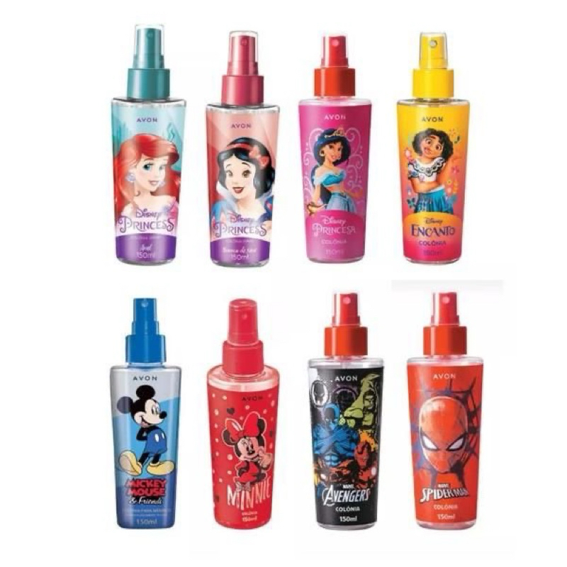 Colônia Infantil Avon Disney 150ml Stitch, Mickey, Minnie, Homem Aranha ...