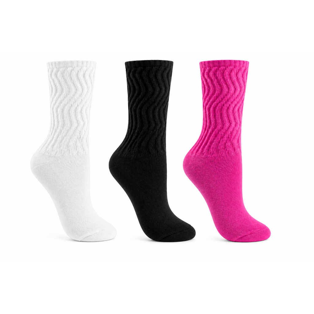 Demillus Meia Aerobica Feminina Cano Medio Esportes Academia | Shopee ...