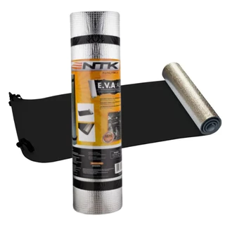 Kit Saco De Dormir Viper e Isolante Eva Camping Nautika Preto Laranja