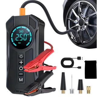Compressor de Ar Digital Recarregável Portátil 150 PSI para Pneus Bolas Auxiliar De Partida Chupeta
