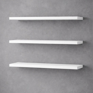 Kit 3 Prateleiras MDF 60cm com Suporte Invisível