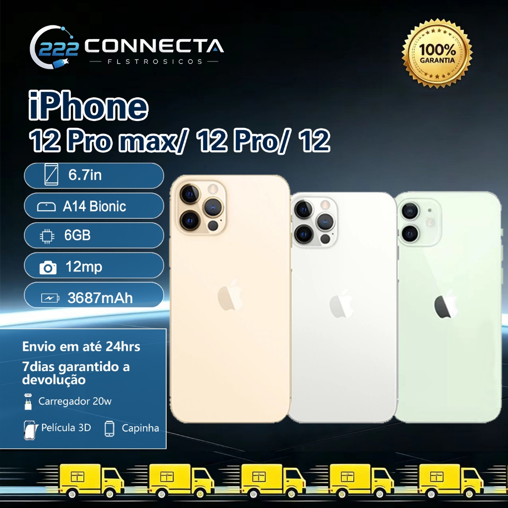 Celular IPhone 12 /12 Pro/ 12 Pro Max 64gb 128gb 256GB DE VITRINE