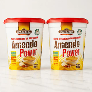 KIT COM 2 PASTA AMENDOPOWER TRADICIONAL DACOLÔNIA 500G