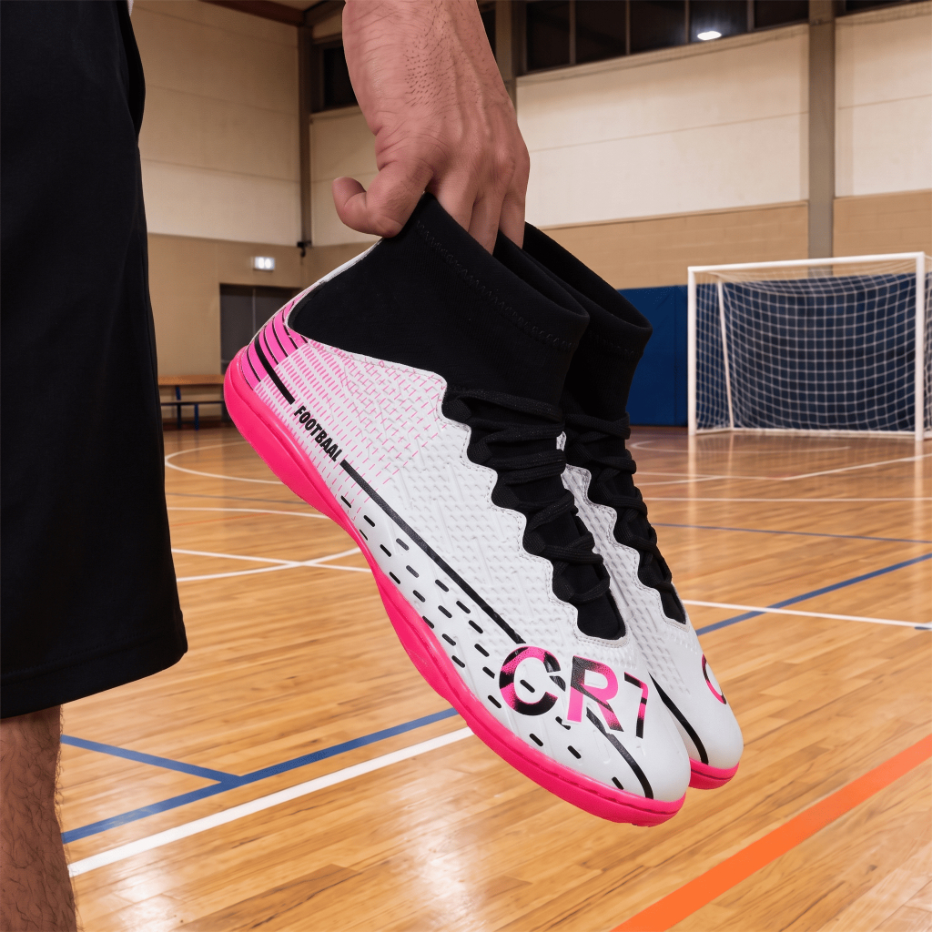 Chuteira Futsal Botinha Cano Alto Indoor Salão Unissex Adulto Infantil Juvenil Confortável