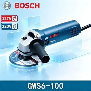 Bosch Esmerilhadeira Angular 1000W Lixadeira GWS 6 115mm 220V Serra Elétrica Ferramentas 127V