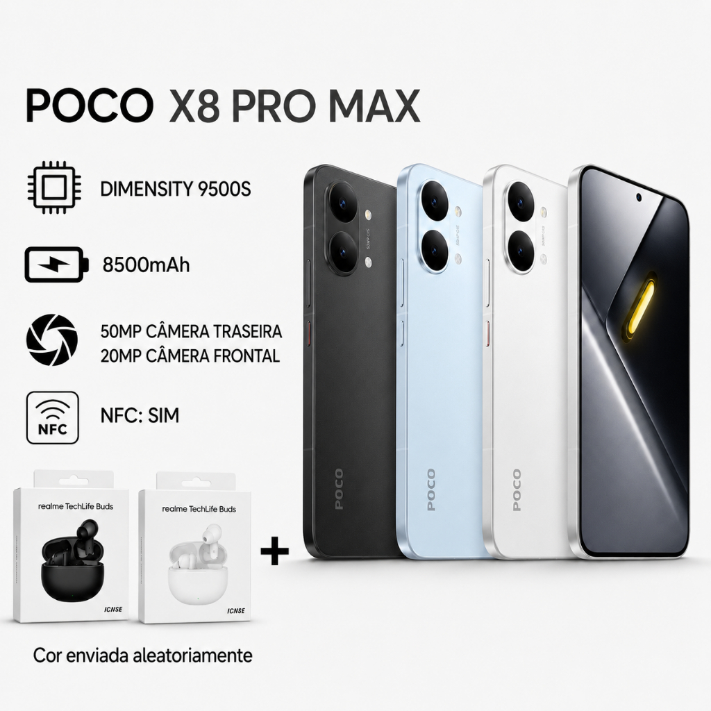 Celular Poco X8 Pro Max Laranja em Oferta | Shopee 2026