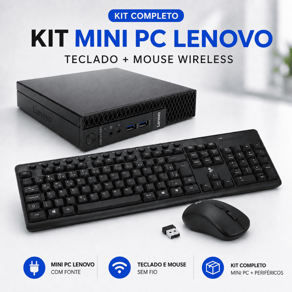 Kit Mini Pc Lenovo Thinkcentre Core I5 8500t 8gb Ssd 240gb W11 +