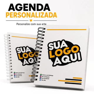 Kit Agenda Personalizada 2027 Capa Dura / Escolha Sua Arte / 1, 2, 3, 4 e 5 Unidades
