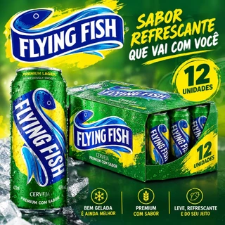 🍺 CERVEJA FLYING FISH – PACK COM 12 UNIDADES! 🍺