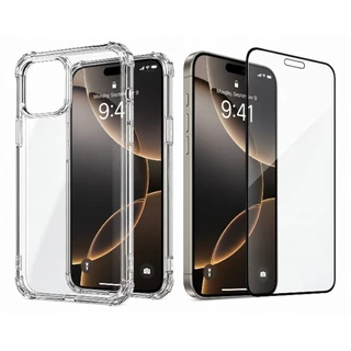 Kit Capa Case Capinha Anti Impacto + 3D Película Kit 2 em 1 para todos iPhones 17 16 15 14 13 12 11 X XR XS Max 8 7