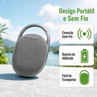 Caixa de Som Bluetooth Portátil Mini Speaker Sem Fio Som Potente Alça para Viagem e Praia