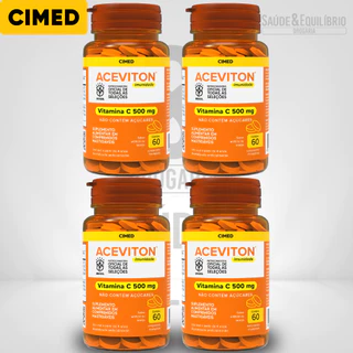Kit Vitamina C Aceviton Imunidade 500mg – Mastigáveis Cimed 60 Comprimidos
