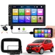 Central Multimidia Com Moldura Mobi 7 Polegadas + Câmera De Ré 16/22