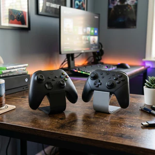 Suporte de Mesa para Controle Compatível com PS5 PS4 Xbox e Switch Organizador Gamer Impresso em 3D