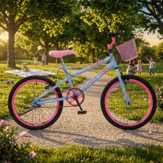 Bicicleta Aro 20 Infantil Feminina Menina Com Cesta Colli Jully - Aço Resistente e Leve