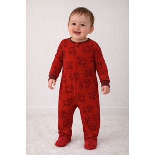 Macacão Bebê Carter's fleece Menino Tamanho 18meses Semi Novo em Oferta na Shopee
