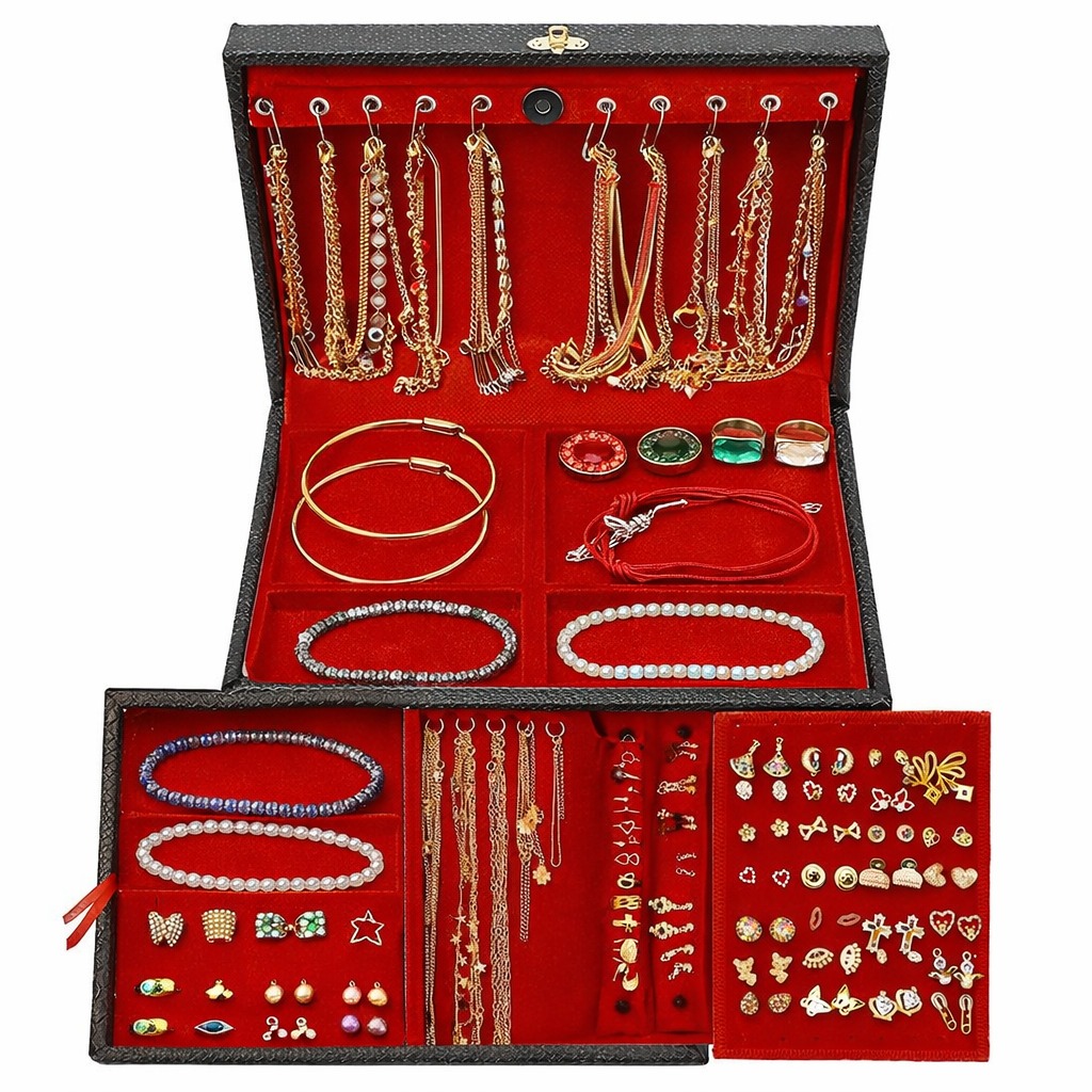 Kit COMPLETO Semi Joias 51 peças Folheados Ouro e PRATA P/revenda Colar Brincos Anel | Shopee Brasil