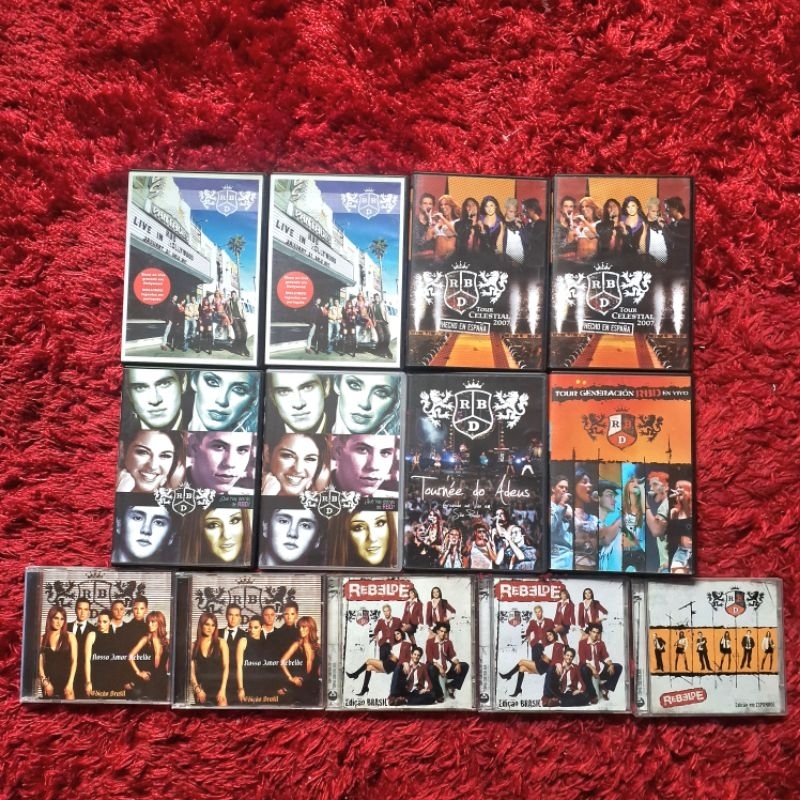 Coleção CDs/DVDs Rebelde RBD - Live In Hollywood, Tour Generacion & Que ...