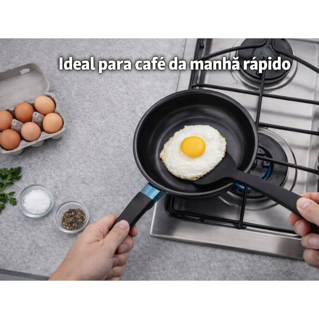 Panela Antiaderente Pequena Ideal Fritar Ovo Cozinha Prática | Shopee ...