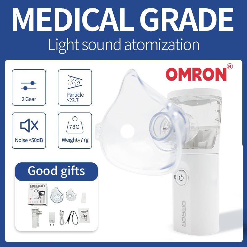 OMRON Portable Nebulizer Machine Handheld Rechargeable Nebulizer ...