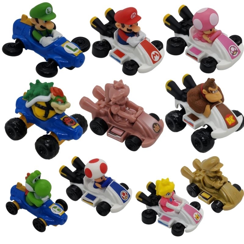 kit 10 bonecos mario kart 8 mc, 6cm, sem caixa em Oferta na Shopee