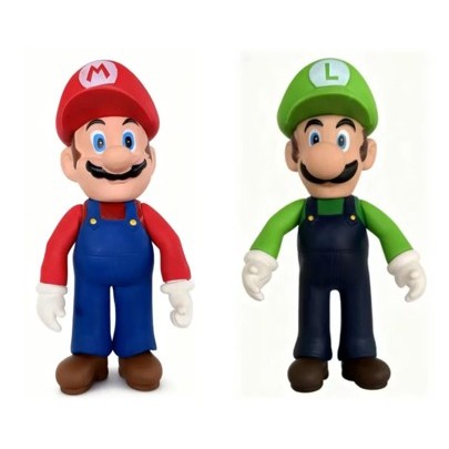 Kit Super Mario: Boneco Super Mario Articulado 23cm + Boneco Luigi Articulado 23cm em Oferta na Shopee