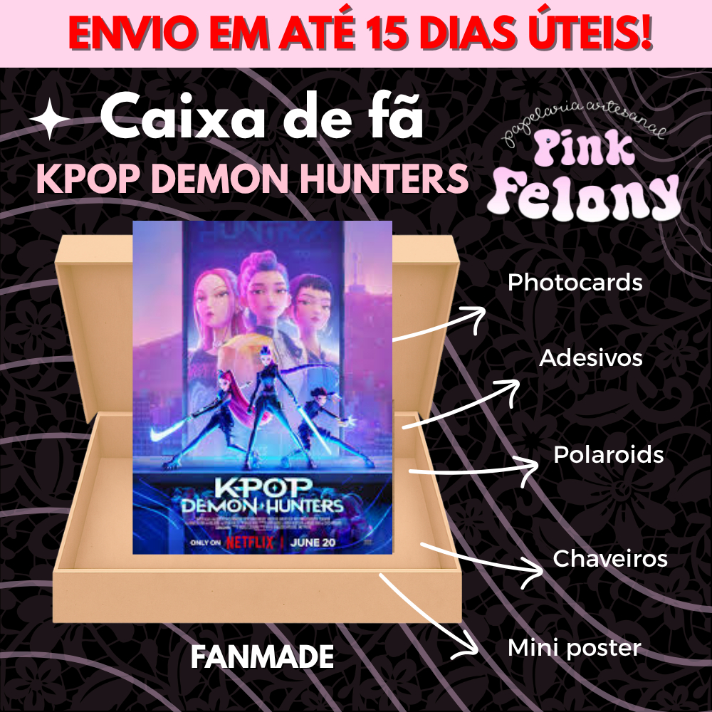 kit caixa de fã itens kpop demon hunters sajaboys rumi mira zoey