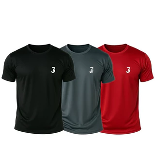 Kit 3 Camisetas Dry Fit Masculina - Casual - Treino - Esportiva - Corrida - Academia - Leve
