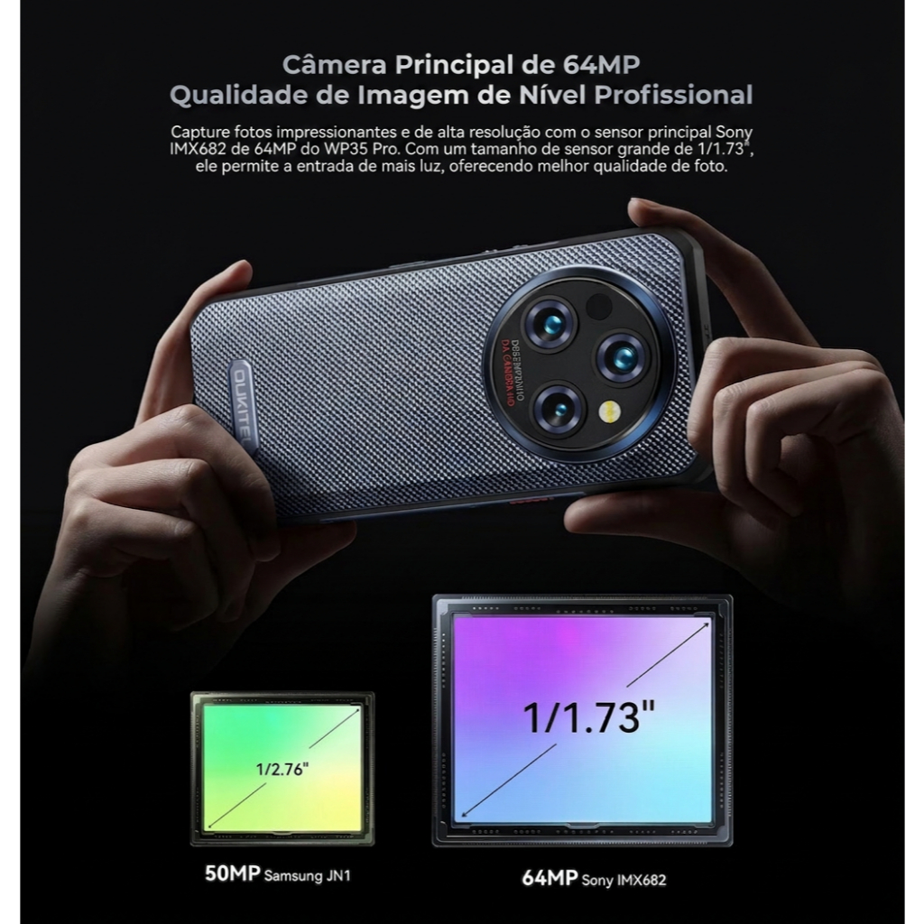 Celular Oukitel WP35 PRO 5G 36gb/512gb - Resistente Performance