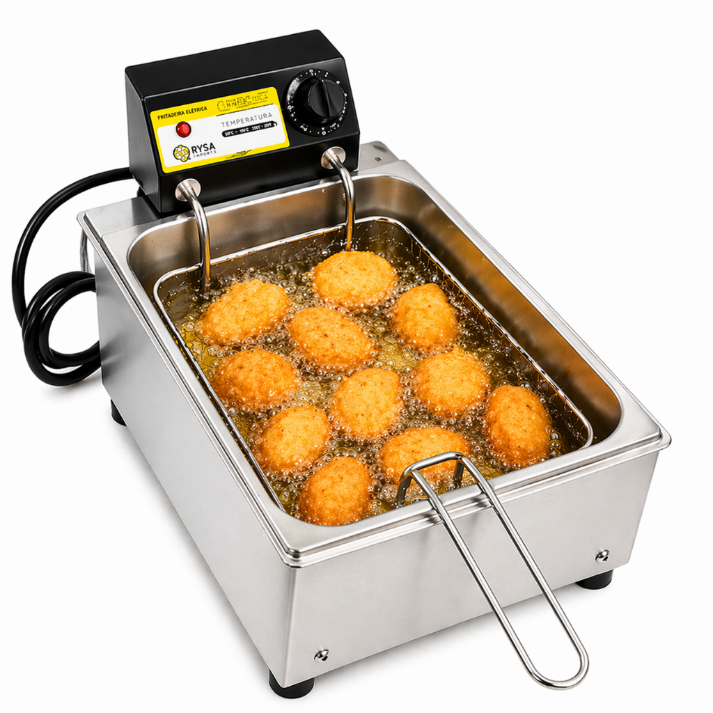 Fritadeira Eletrica Quadrada Para Nuggets Sequinhos 3,5