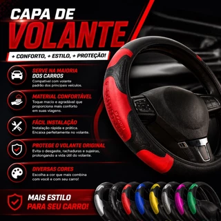 Capa de Volante Universal Confortável e Resistente