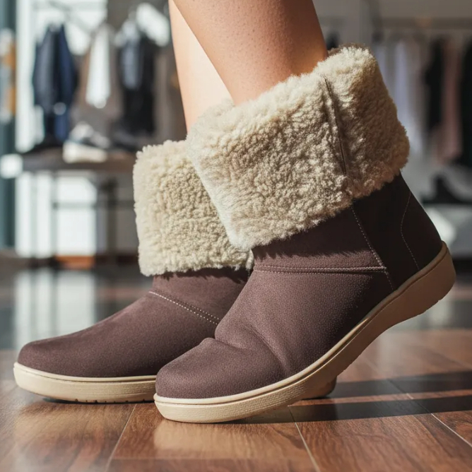 Bota Feminina de Pelo Inverno | Shopee Brasil