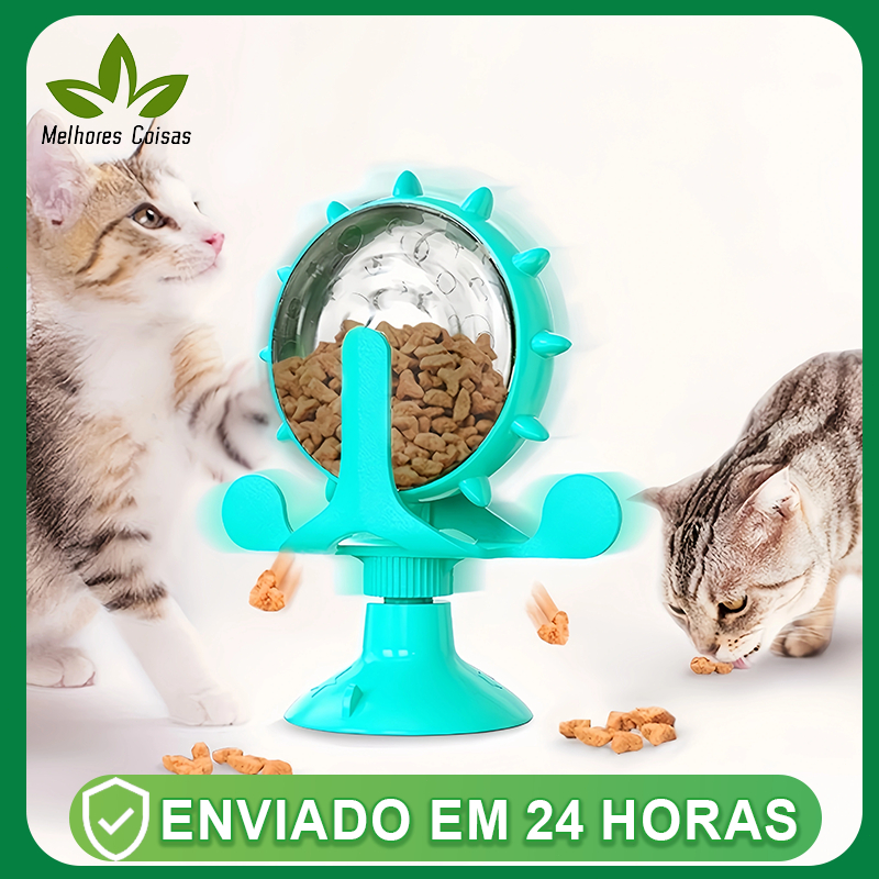 Moinho de Vento Interativo para Gatos