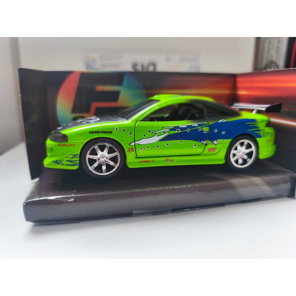 Miniatura Mitsubishi Eclipse do Brian Velozes e Furiosos - VERSÃO